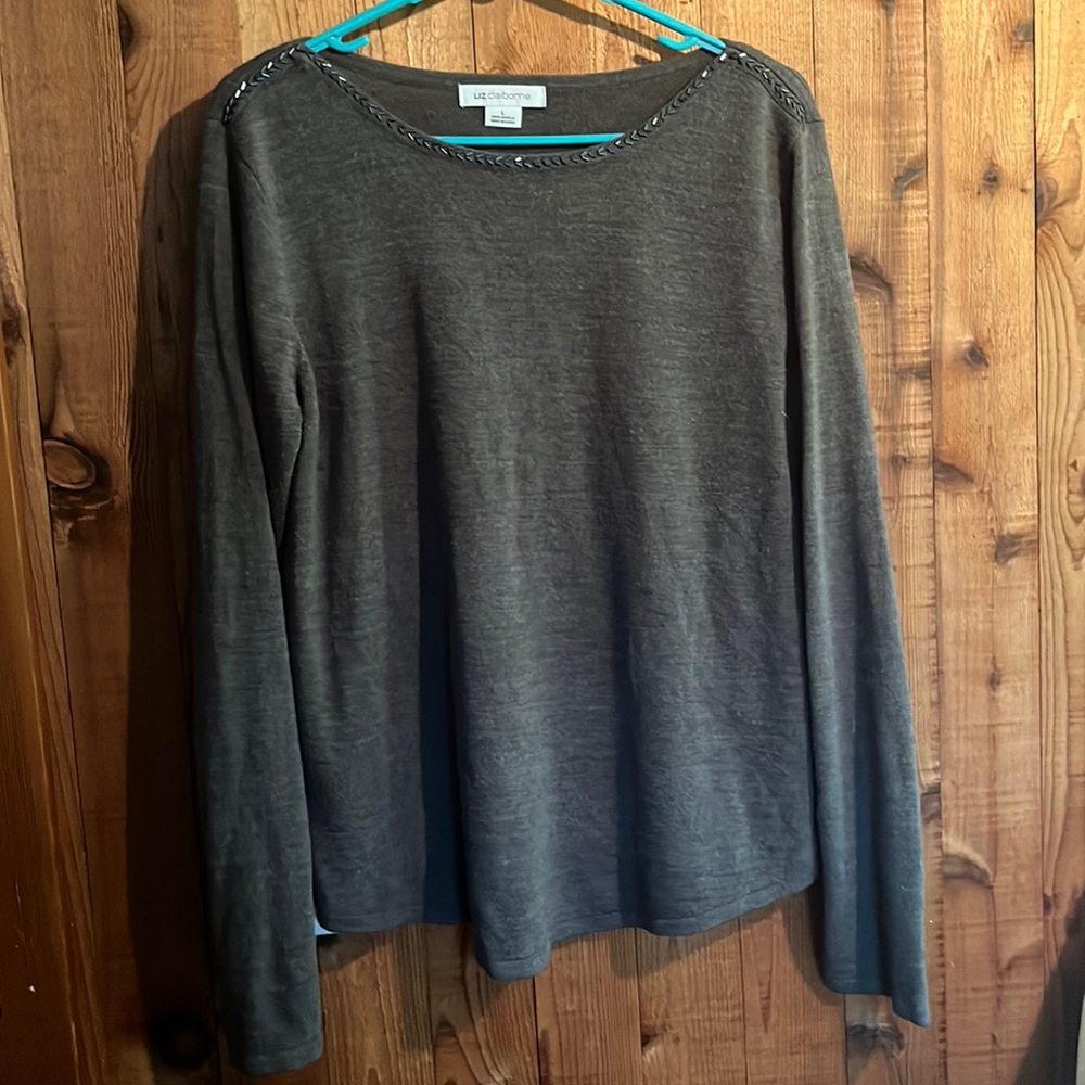 Liz Claiborne Grey Sweater size L